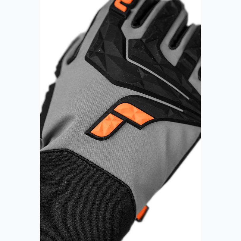 Мъжки скиорски ръкавици Reusch Ultra steel grey / black / shoc 6