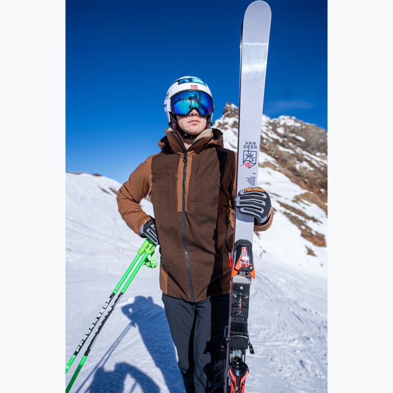 Мъжки скиорски ръкавици Reusch Ultra steel grey / black / shoc 9