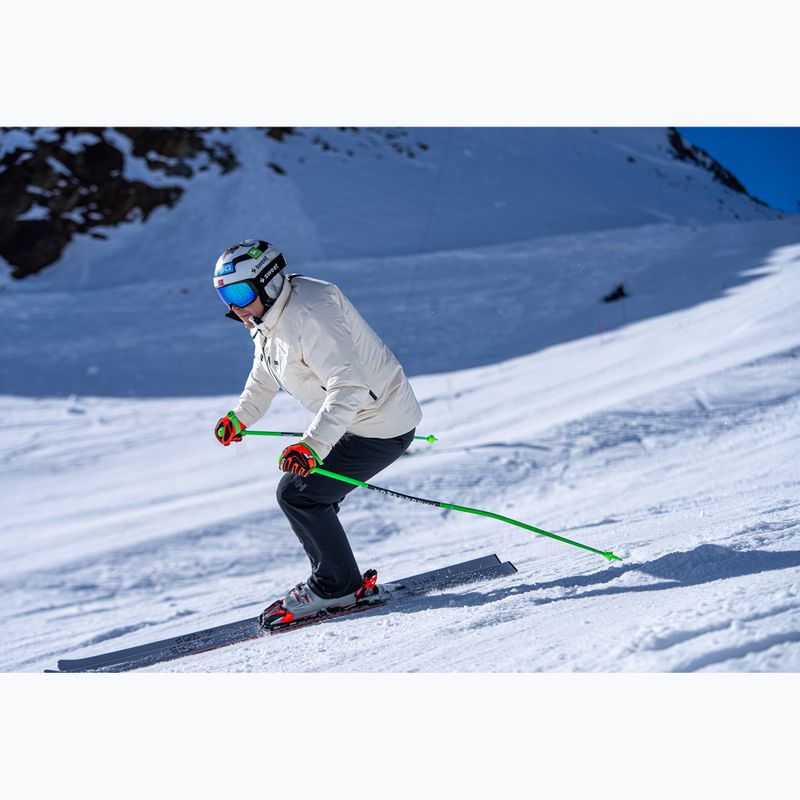 Мъжки скиорски ръкавици Reusch Ultra black/fluo red 8