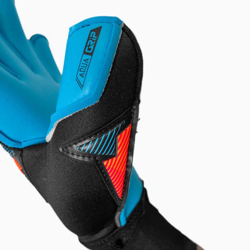 Вратарски ръкавици Reusch Attrakt Aqua Evolution black/shocking orange/aqua blue 8