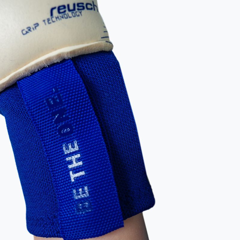 Вратарски ръкавици Reusch Attrakt Gold X NC Gravity sharp blue/white/shocking orange 8