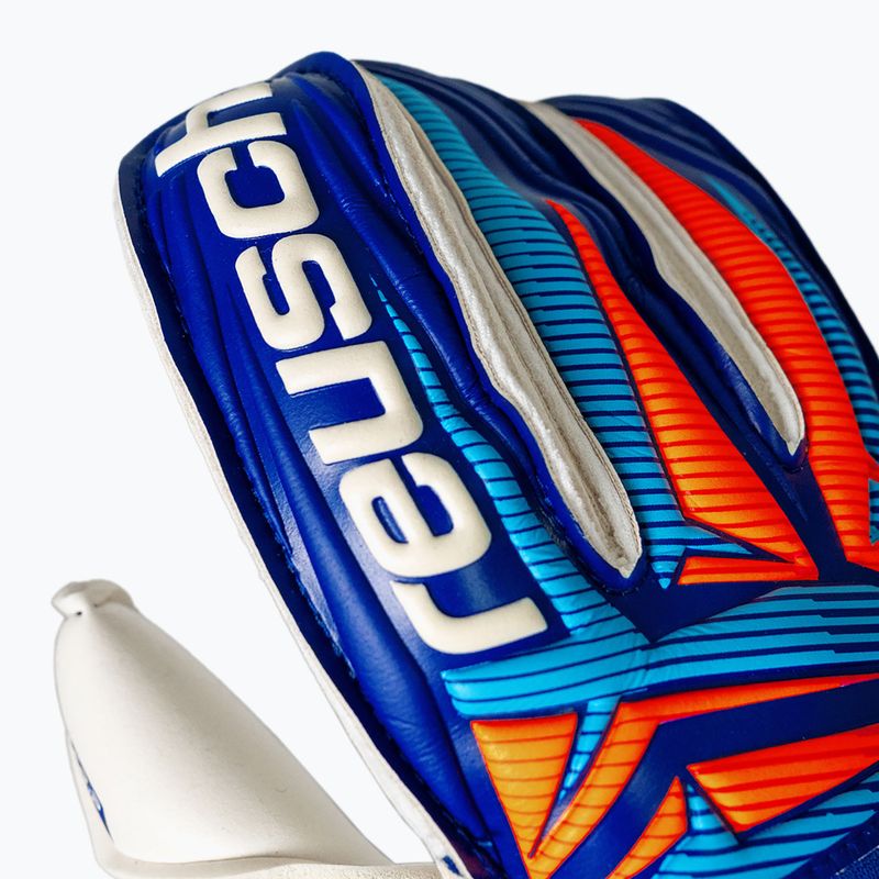 Вратарски ръкавици Reusch Attrakt Gold X Roll Finger sharp blue/white/shocking orange 5