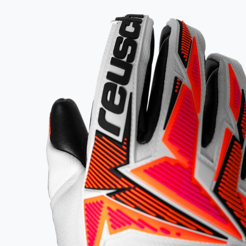 Вратарски ръкавици Reusch Attrakt Freegel Gold X white/shocking orange/black 7