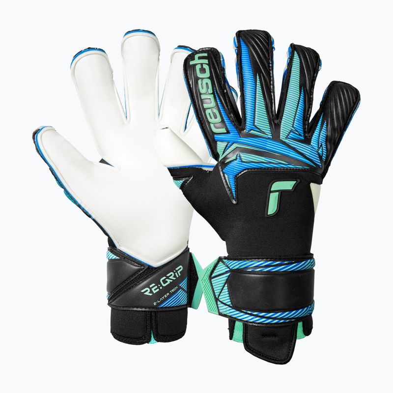 Вратарски ръкавици Reusch Attrakt RE:GRIP Evolution black/ocean light 2