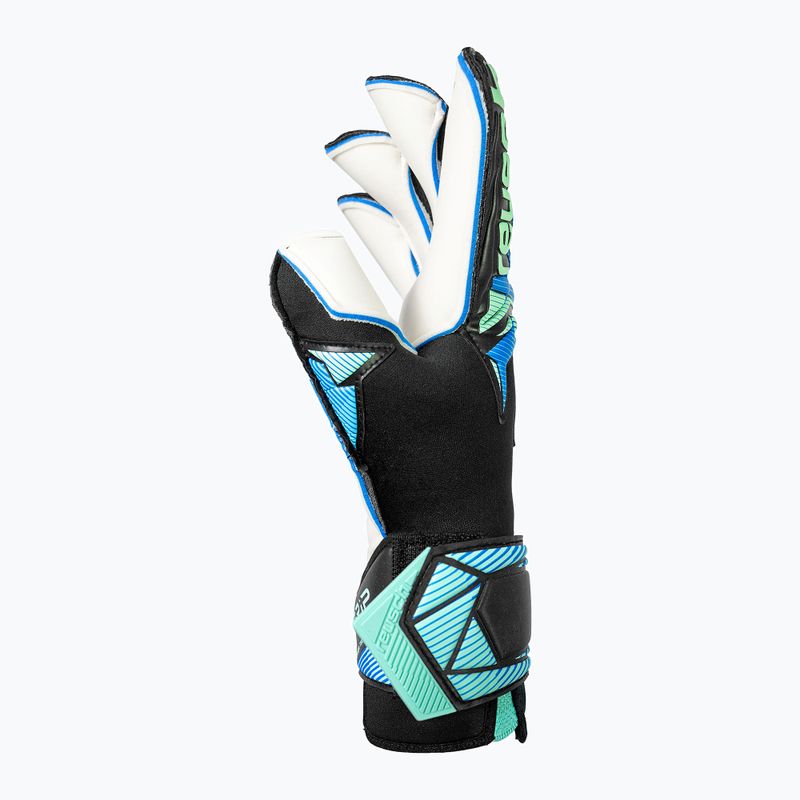 Вратарски ръкавици Reusch Attrakt RE:GRIP Evolution black/ocean light 5