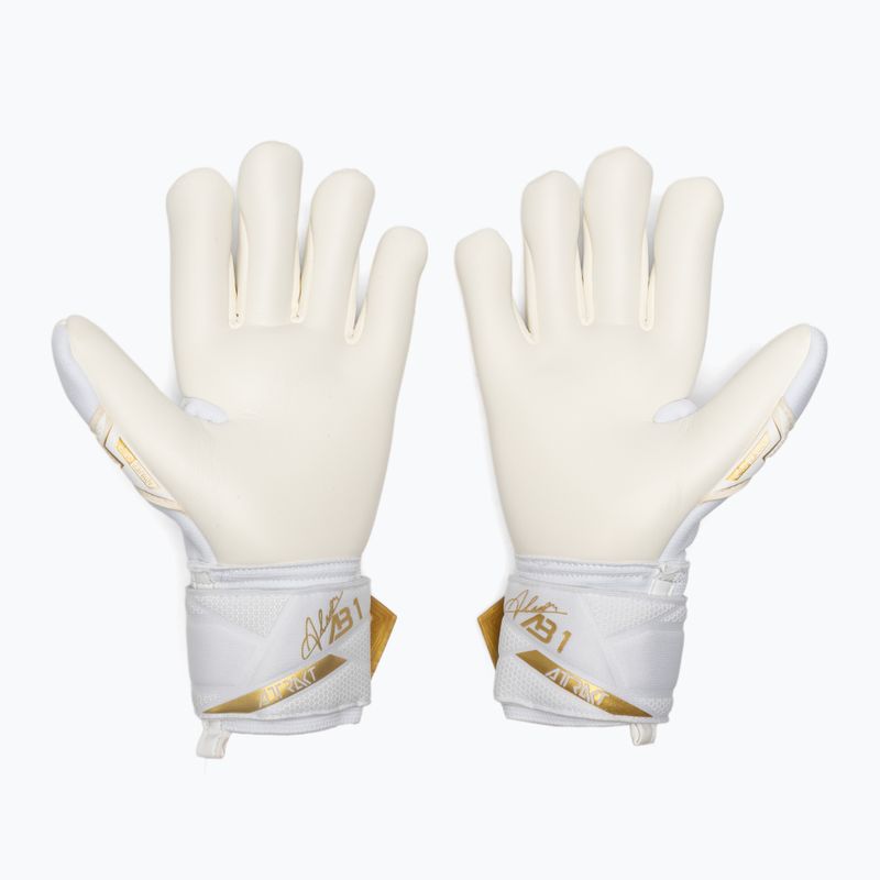 Вратарски ръкавици Reusch Attrakt AB1 Advance white/gold 3