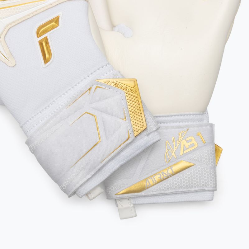 Вратарски ръкавици Reusch Attrakt AB1 Advance white/gold 5