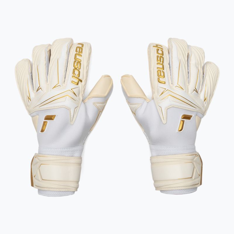 Вратарски ръкавици Reusch Attrakt AB1 Duo white/gold 2