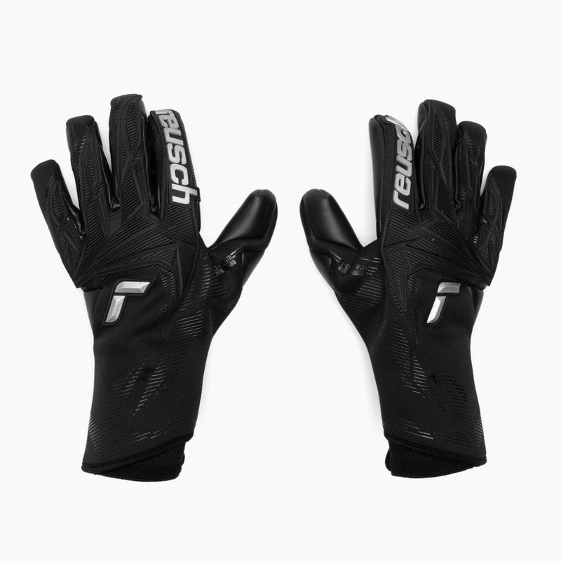 Вратарски ръкавици Reusch Attrakt Duo Strapless black/silver/black 2
