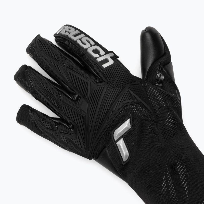 Вратарски ръкавици Reusch Attrakt Duo Strapless black/silver/black 4
