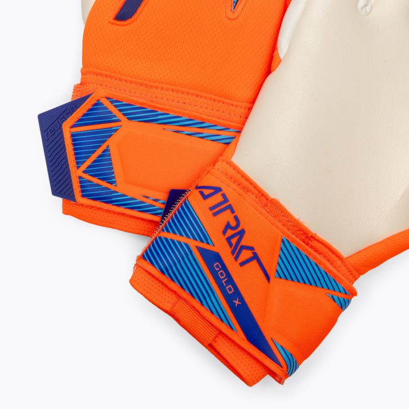 Вратарски ръкавици Reusch Attrakt Gold X NC shocking orange/blue 5