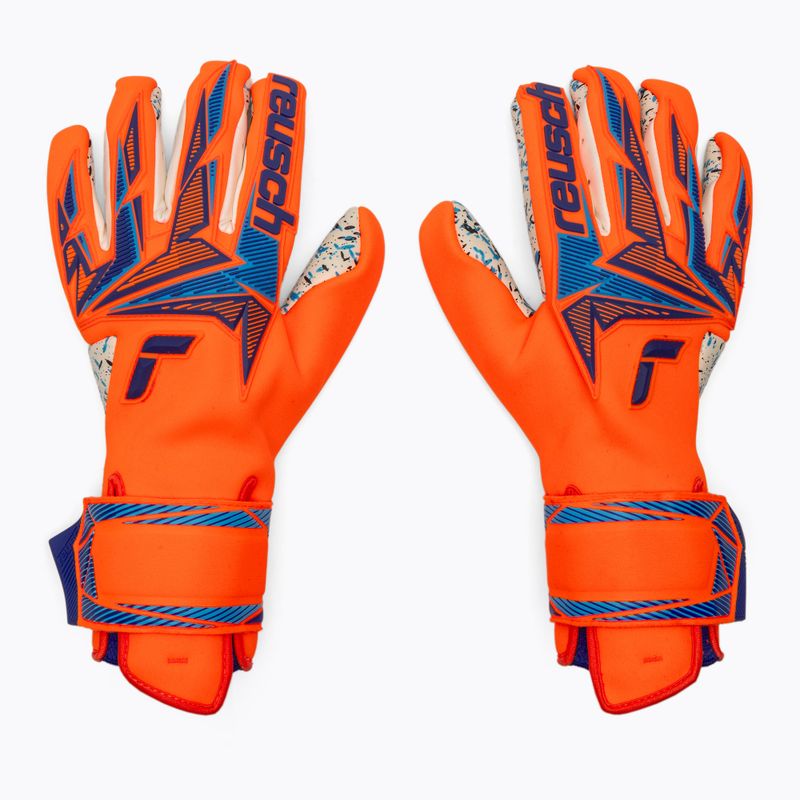 Вратарски ръкавици Reusch Attrakt Freegel Fusion shocking orange/blue 2
