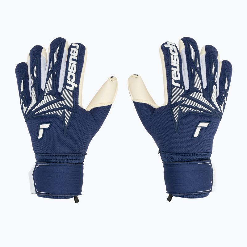 Вратарски ръкавици Reusch Attrakt Freegel Gold X Finger Support Junior premium blue/white 2