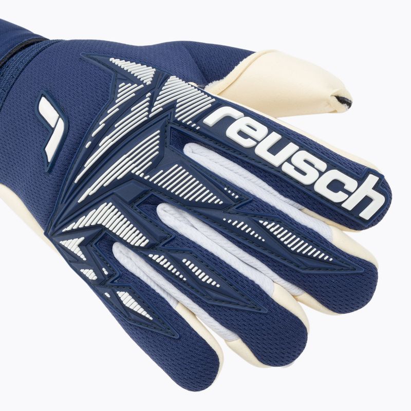 Вратарски ръкавици Reusch Attrakt Freegel Gold X Finger Support Junior premium blue/white 4
