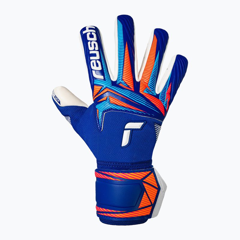 Вратарски ръкавици Reusch Attrakt Gold X NC sharp blue/white/shocking orange 2