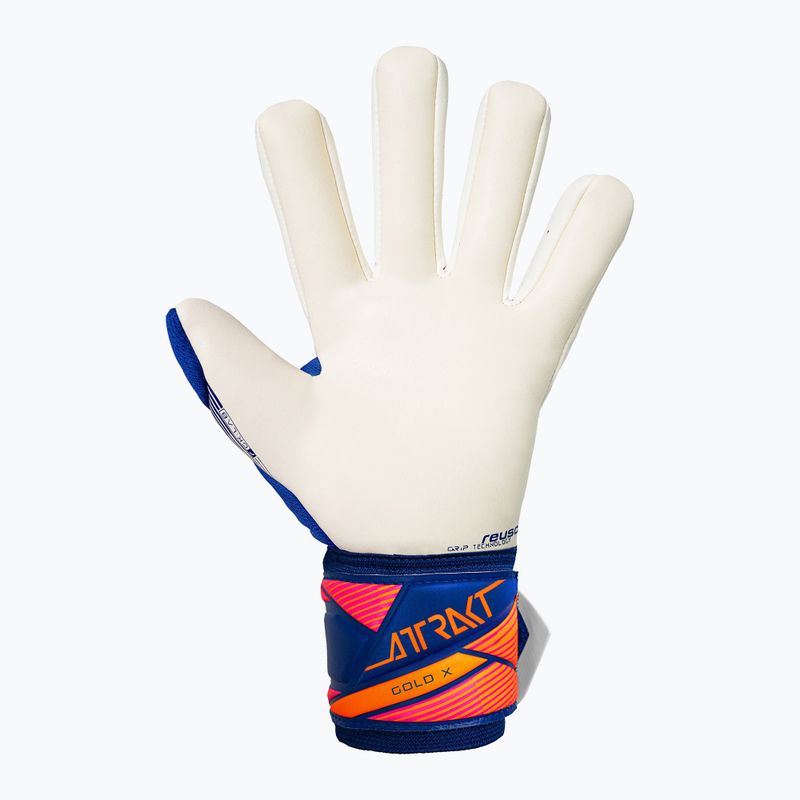 Вратарски ръкавици Reusch Attrakt Gold X NC sharp blue/white/shocking orange 3