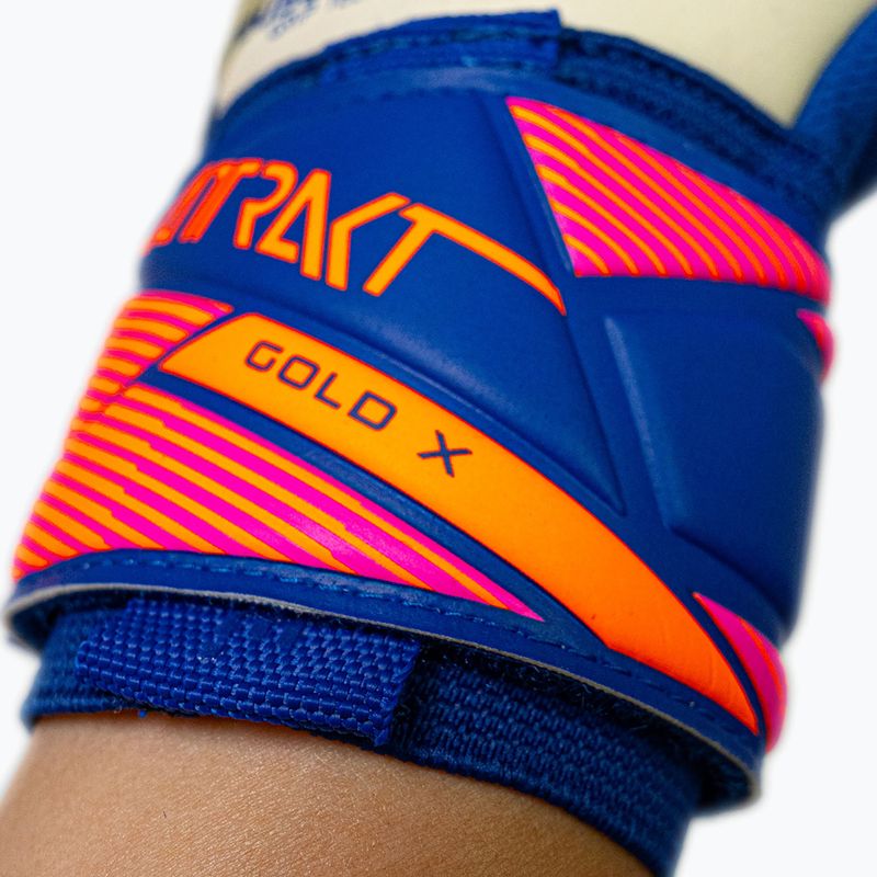 Вратарски ръкавици Reusch Attrakt Gold X NC sharp blue/white/shocking orange 8