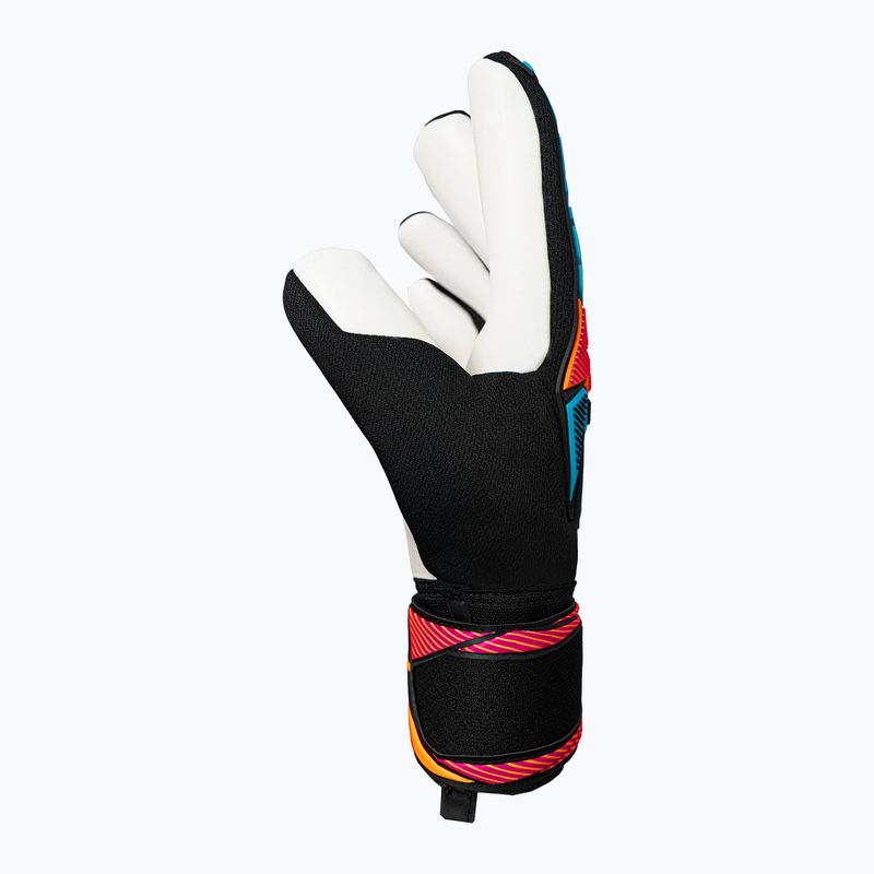 Вратарски ръкавици Reusch Attrakt Freegel Advance black/aqua blue/shocking orange 4