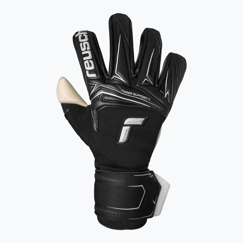 Вратарски ръкавици Reusch Attrakt Gold X NC Finger Support black/white 2