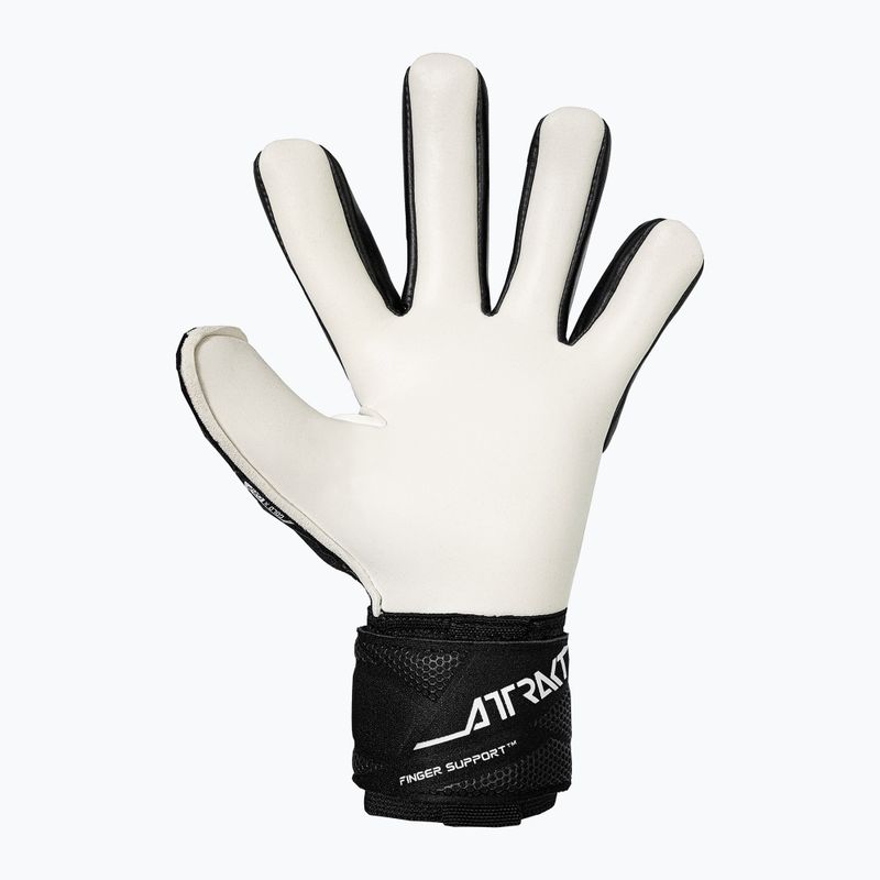 Вратарски ръкавици Reusch Attrakt Gold X NC Finger Support black/white 3