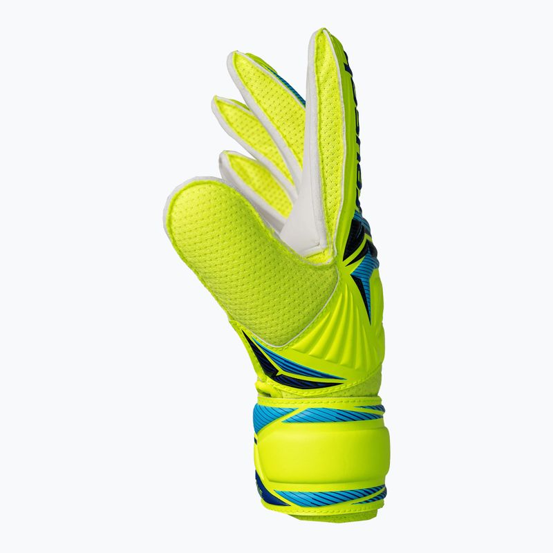 Детски вратарски ръкавици Reusch Attrakt Solid Junior safety yellow/blue 4