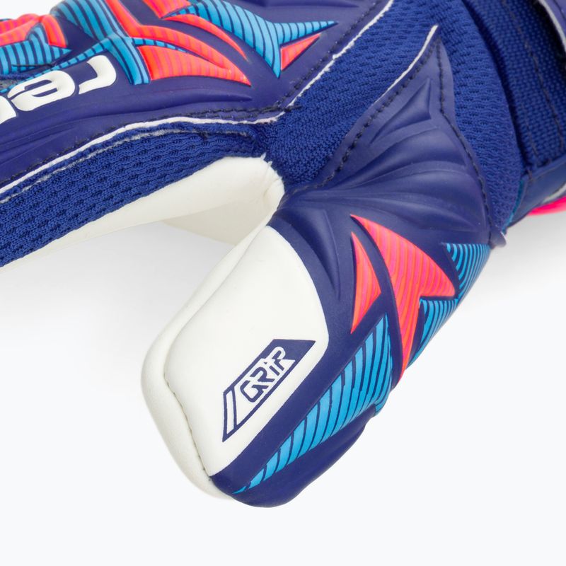 Детски вратарски ръкавици Reusch Attrakt Grip Junior sharp blue/white/shocking orange 5