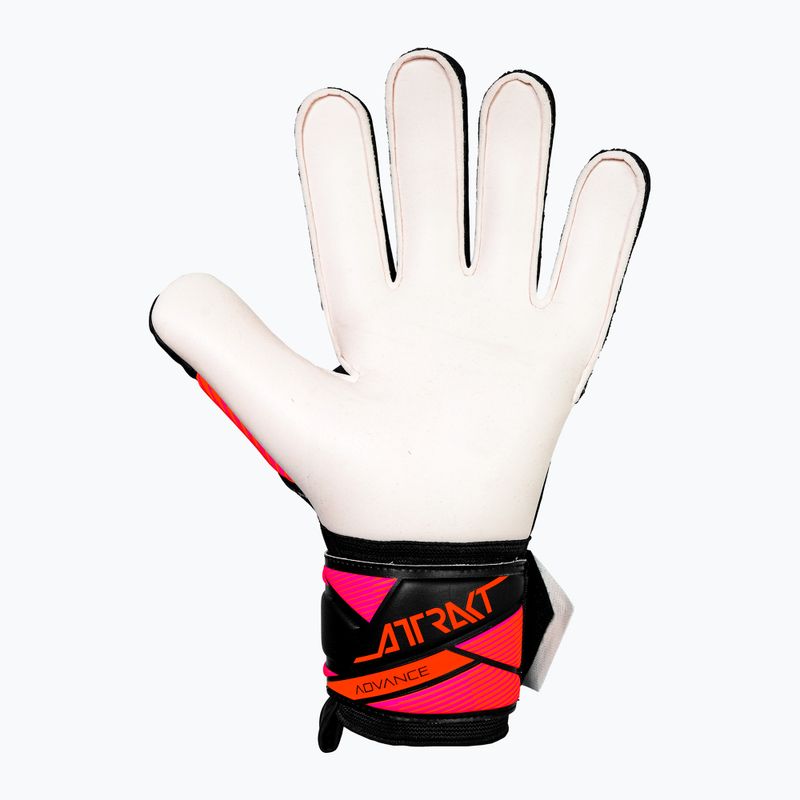 Вратарски ръкавици Reusch Attrakt Advance black/aqua blue/shocking orange 3