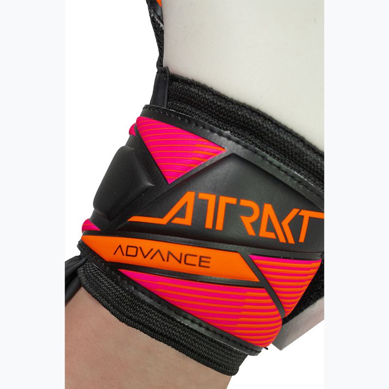 Вратарски ръкавици Reusch Attrakt Advance black/aqua blue/shocking orange 8