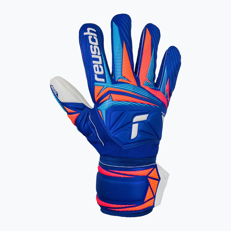 Вратарски ръкавици Reusch Attrakt Grip sharp blue/white/shocking orange 2