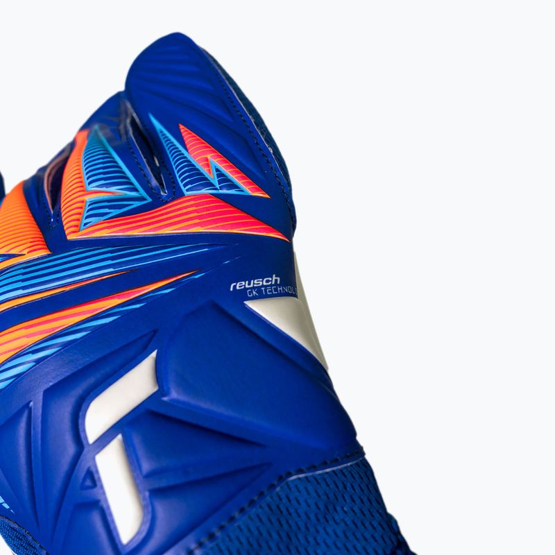 Вратарски ръкавици Reusch Attrakt Grip sharp blue/white/shocking orange 6