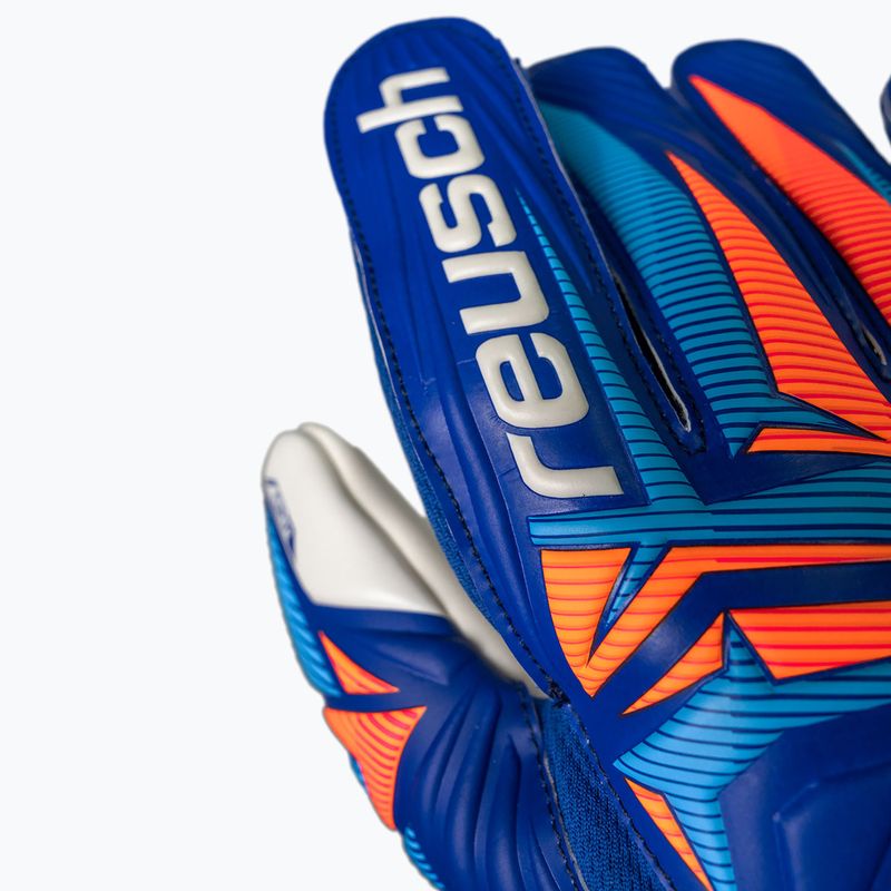 Вратарски ръкавици Reusch Attrakt Grip sharp blue/white/shocking orange 7