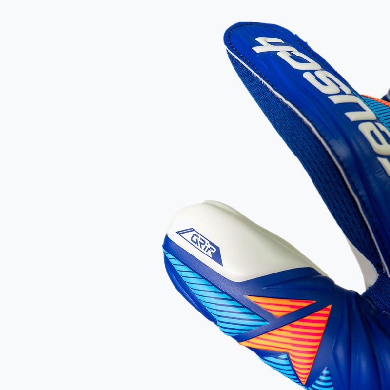 Вратарски ръкавици Reusch Attrakt Grip sharp blue/white/shocking orange 8