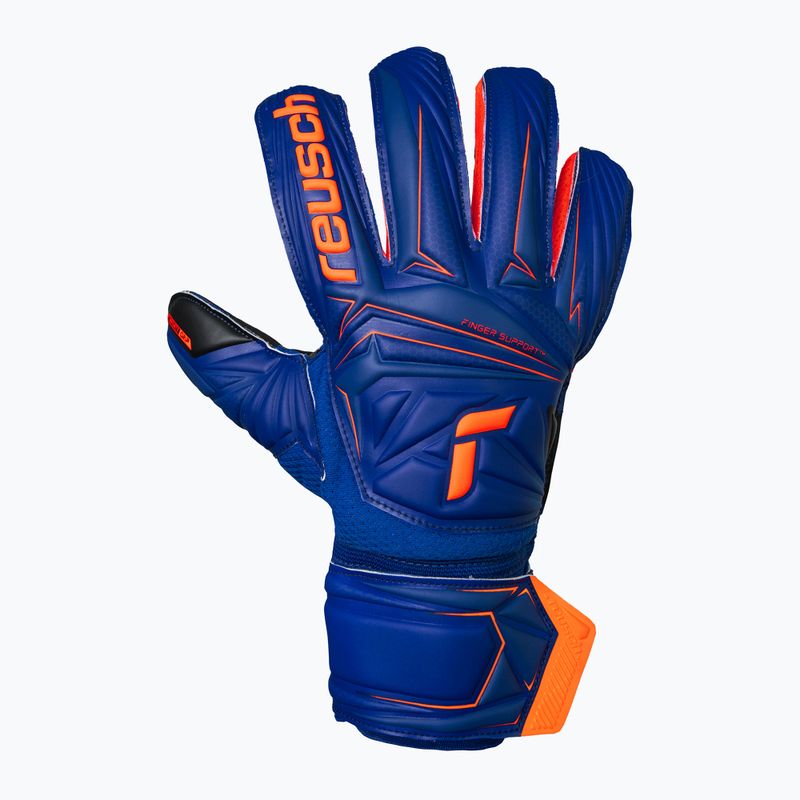 Вратарски ръкавици Reusch Attrakt Infinity Finger Support sharp blue/shocking orange/black 2