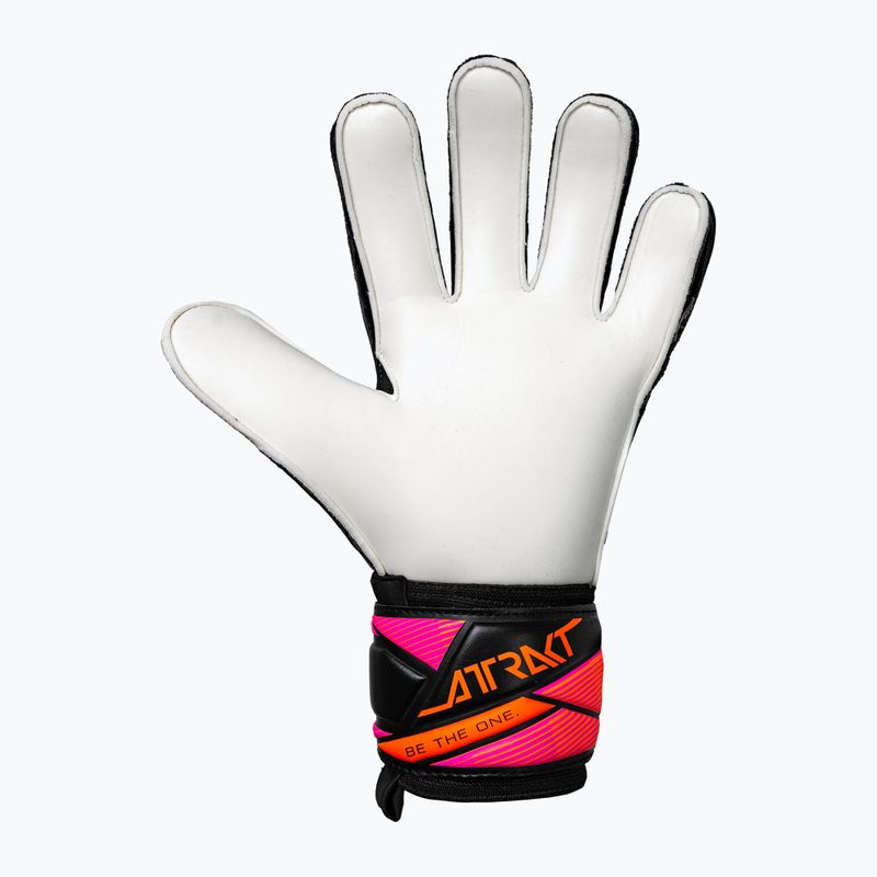 Вратарски ръкавици Reusch Attrakt Solid black/aqua blue/shocking orange 3