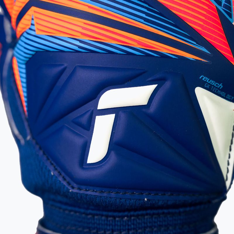 Детски вратарски ръкавици Reusch Attrakt Advance Junior sharp blue/white/shocking orange 7