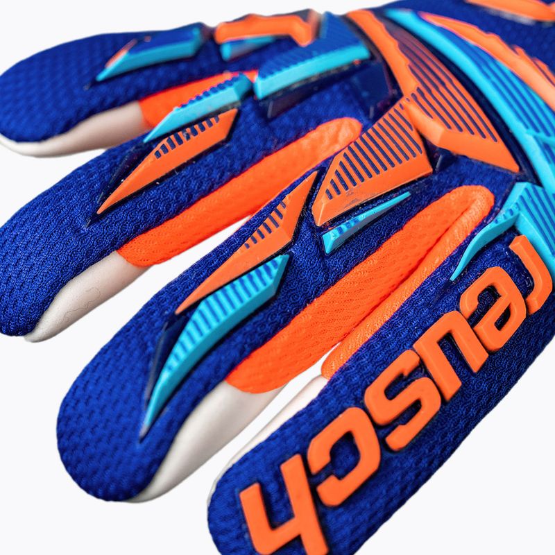 Детски вратарски ръкавици Reusch Attrakt Freegel Advance Junior sharp blue/shocking orange 7
