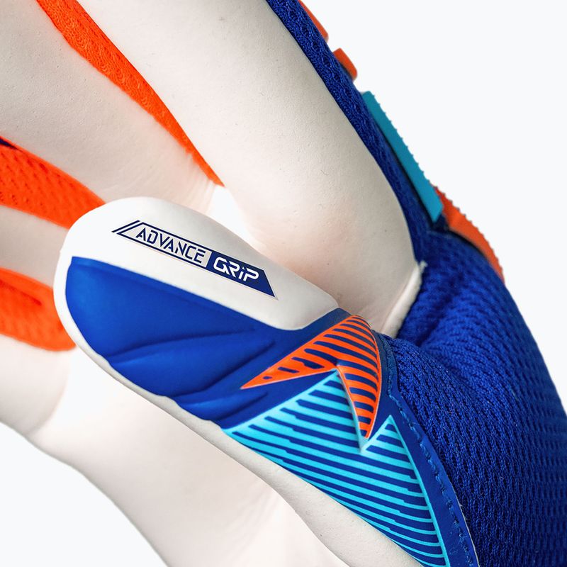 Детски вратарски ръкавици Reusch Attrakt Freegel Advance Junior sharp blue/shocking orange 8