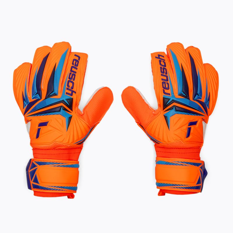 Вратарски ръкавици Reusch Attrakt Solid shocking orange/blue 2