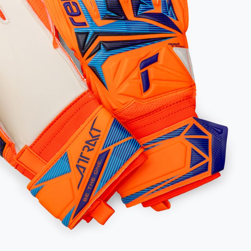 Вратарски ръкавици Reusch Attrakt Solid shocking orange/blue 5