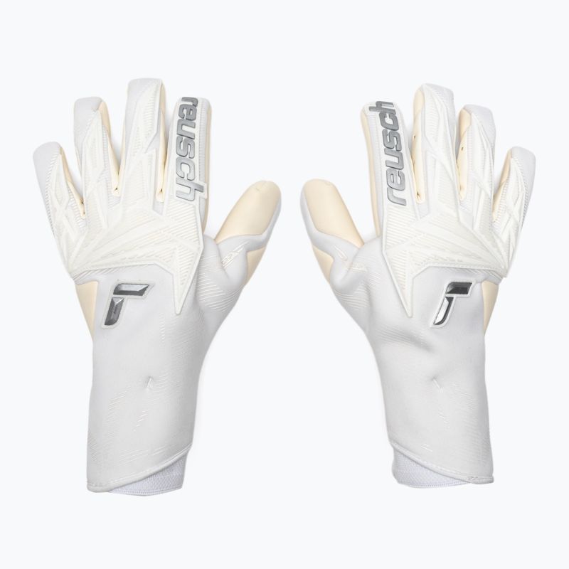 Вратарски ръкавици Reusch Attrakt Gold X Strapless white/silver 2