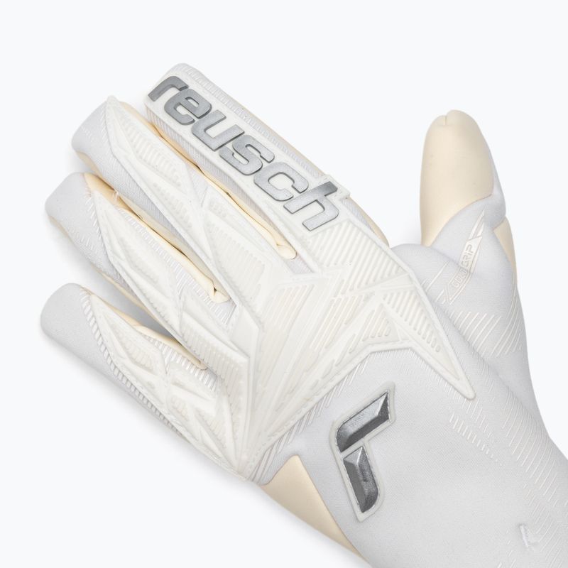 Вратарски ръкавици Reusch Attrakt Gold X Strapless white/silver 4