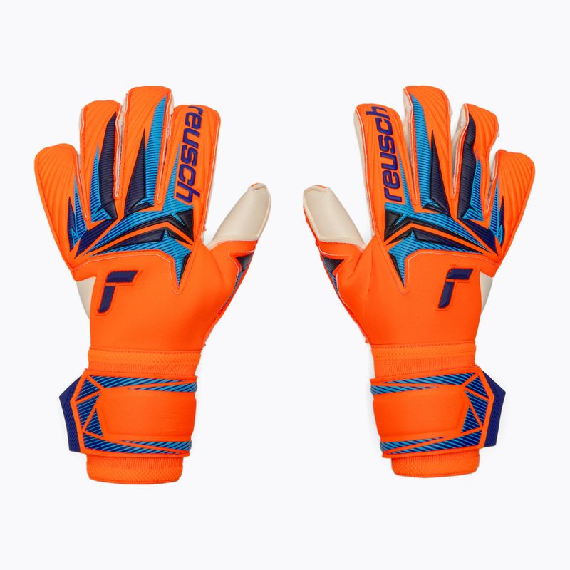 Вратарски ръкавици Reusch Attrakt Gold X Evolution shocking orange/blue 2