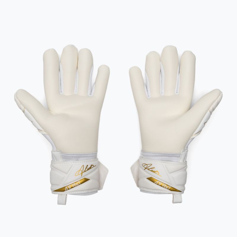Детски вратарски ръкавици Reusch Attrakt AB1 Advance Junior white/gold 3