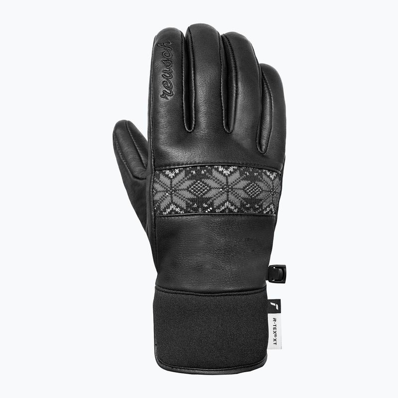 Дамски скиорски ръкавици Reusch Charlize R-Tex XT black/steel gray/silver 2