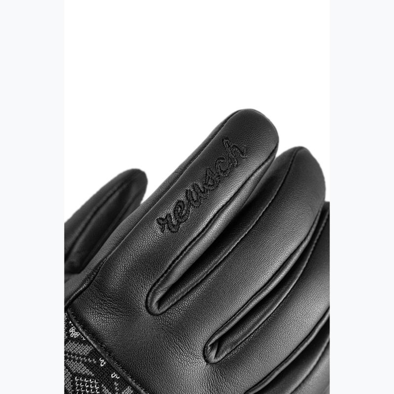 Дамски скиорски ръкавици Reusch Charlize R-Tex XT black/steel gray/silver 4