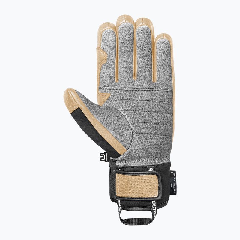 Скиорски ръкавици Reusch Alpine Heritage tan / black 3