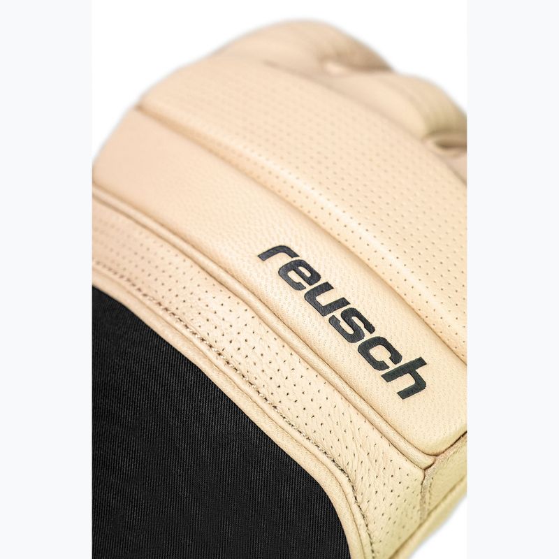 Скиорски ръкавици Reusch Alpine Heritage tan / black 4