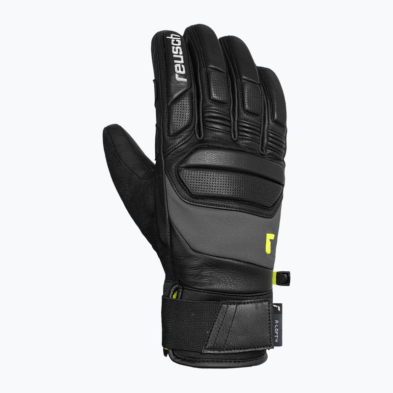 Скиорски ръкавици Reusch Profi SL black/dark granite/safety yellow 2