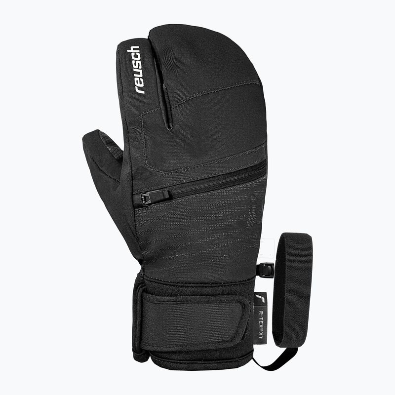 Детски скиорски ръкавици Reusch Leo R-Tex XT Lobster black/white 2
