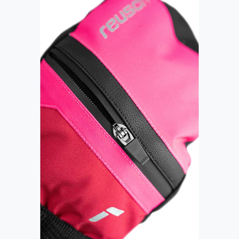 Детски скиорски ръкавици Reusch Lan R-Tex XT Mitten cerise/pink glo 5
